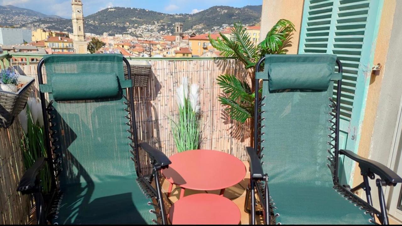 La Croix - F3, Terrasse Vue Panoramique, Vieux-nice Old Town And Terrace Appartamento Nizza