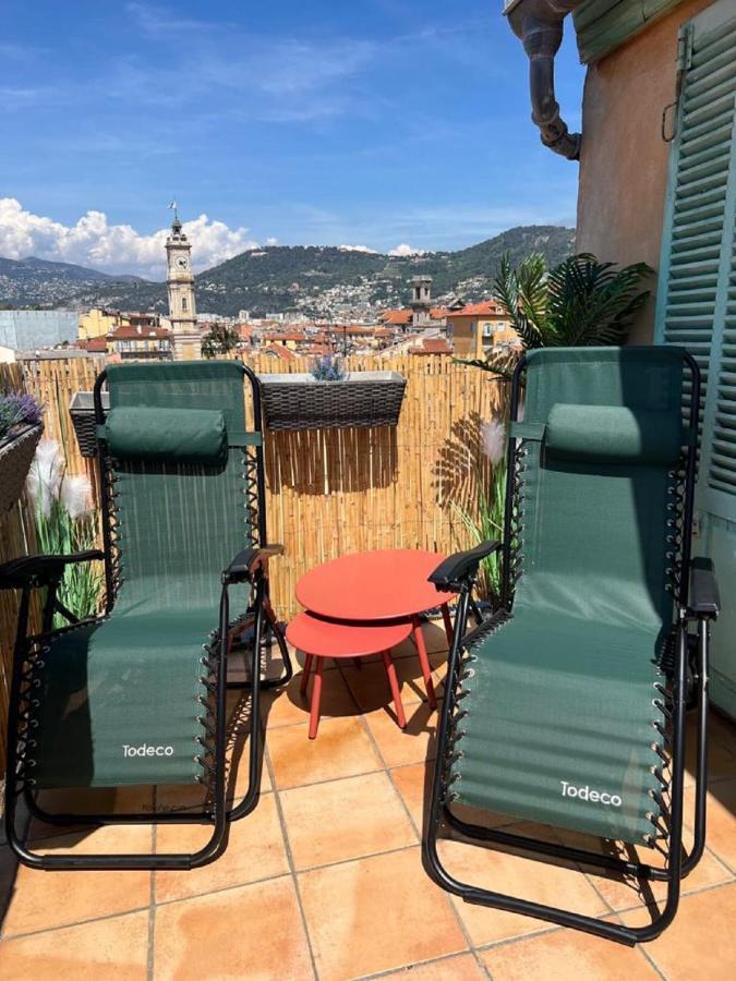 Leilighet La Croix - F3, Terrasse Vue Panoramique, Vieux-nice Old Town And Terrace *